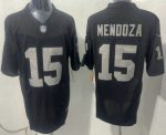 Las Vegas Raiders #15 Fernando Mendoza Limited Black FUSE Vapor Jersey