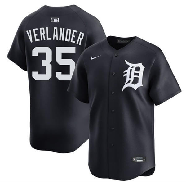 Detroit Tigers #35 Justin Verlander Black 2026 Limited Stitched Jersey